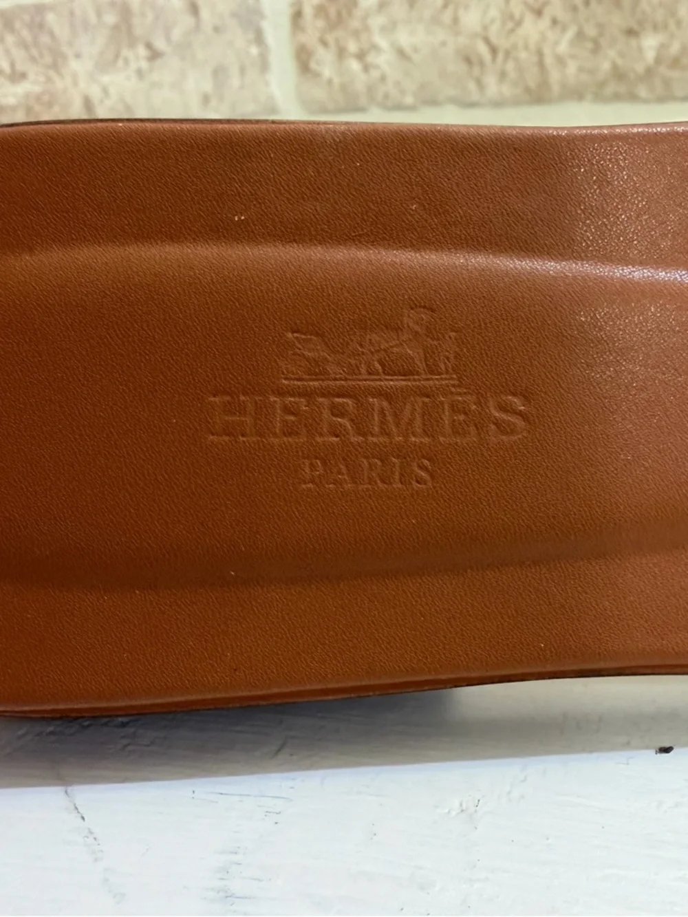 Hermès Oran Gold Iconic H Calfskin Slide Sandal Size 40 - Picture 13 of 16